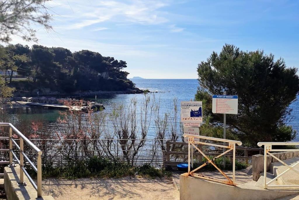 Magnifique T2 - Les Pieds Dans L'Eau Piscine/Plage Carry-le-Rouet Exterior foto